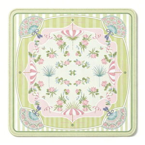 Lotus Fan Garden Mahjong Mat