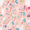 Pink Paris Mahjong Tiles