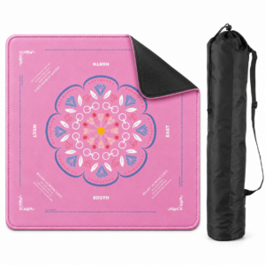 Pink Blossom Compass Mahjong Mat