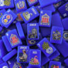 Cobalt Garden Mahjong Tiles