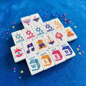 Hanukkah Glow Mahjong Tiles