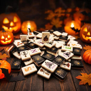 Halloween Night Mahjong Tiles