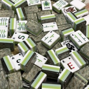 Bamboo Leaf Green Mahjong Tiles