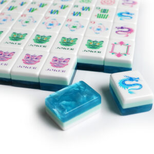 Azure Pearl Mahjong Tiles