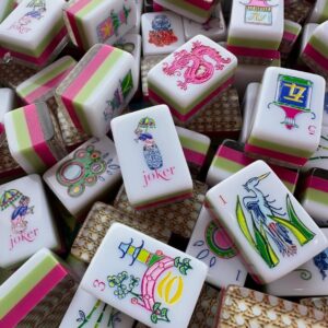 Chinoiserie Garden Mahjong Tiles