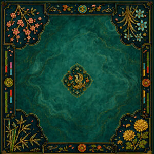 Dark green Mahjong Mat