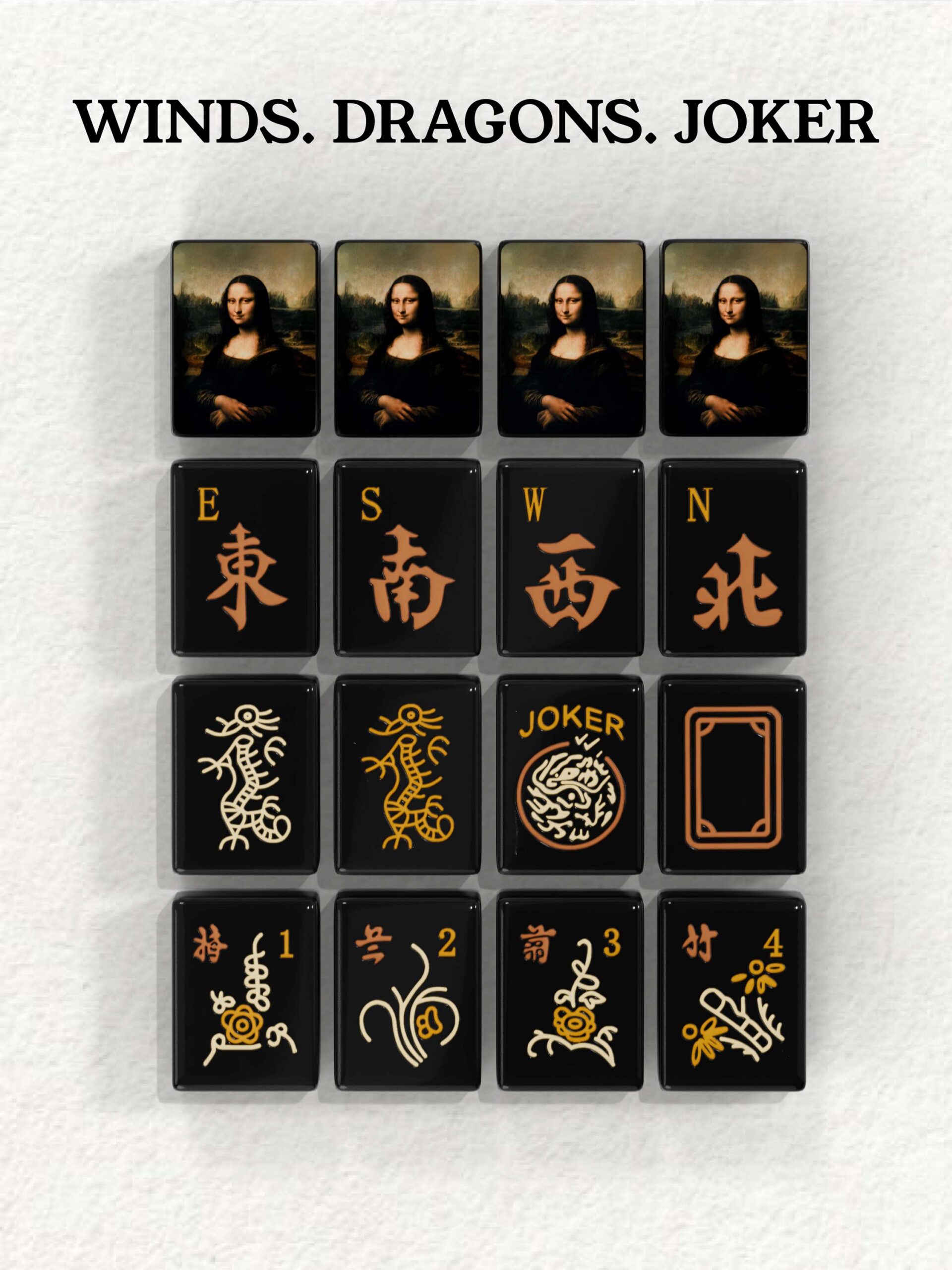 Mona Lisa Mahjong Tiles detail view 4