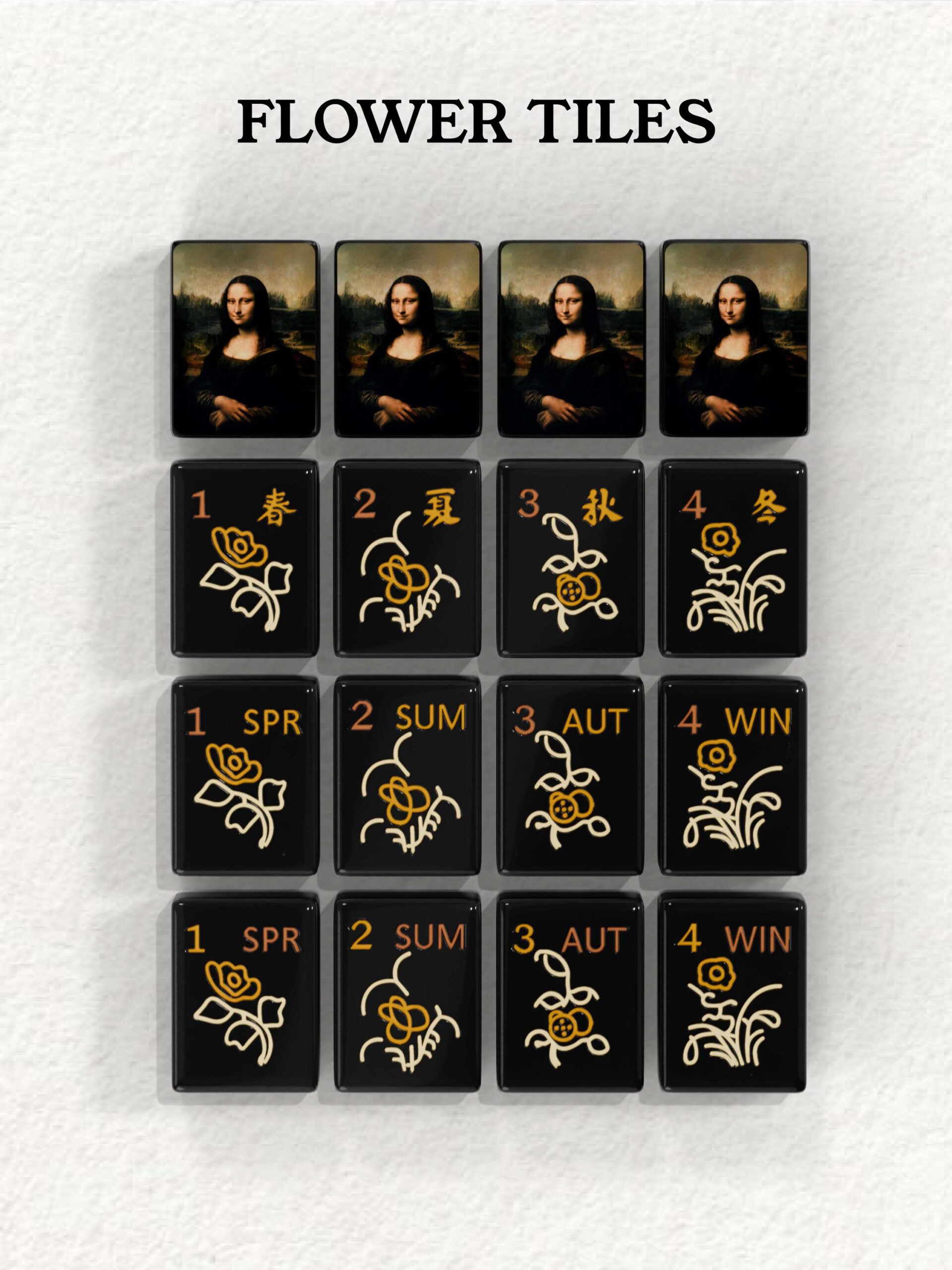 Mona Lisa Mahjong Tiles detail view 5