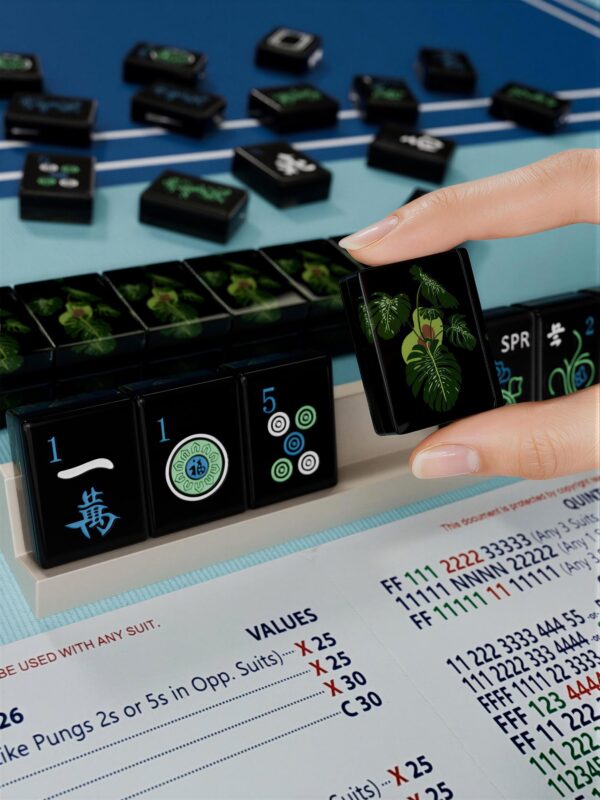 Monstera Leaf Mahjong Tiles