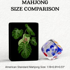 Monstera Leaf Mahjong Tiles detail view 2