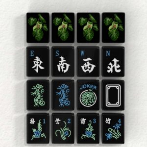 Monstera Leaf Mahjong Tiles detail view 4