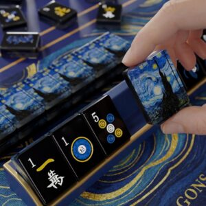 Starry Night Mahjong Tiles